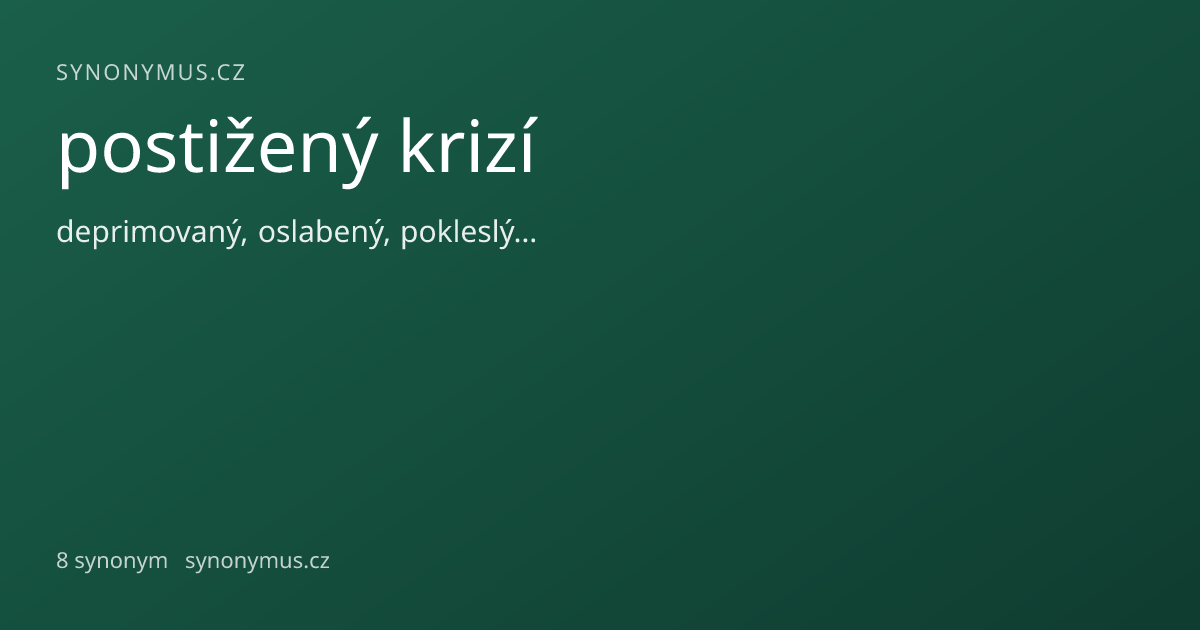 Náhled odkazu: postižený krizí