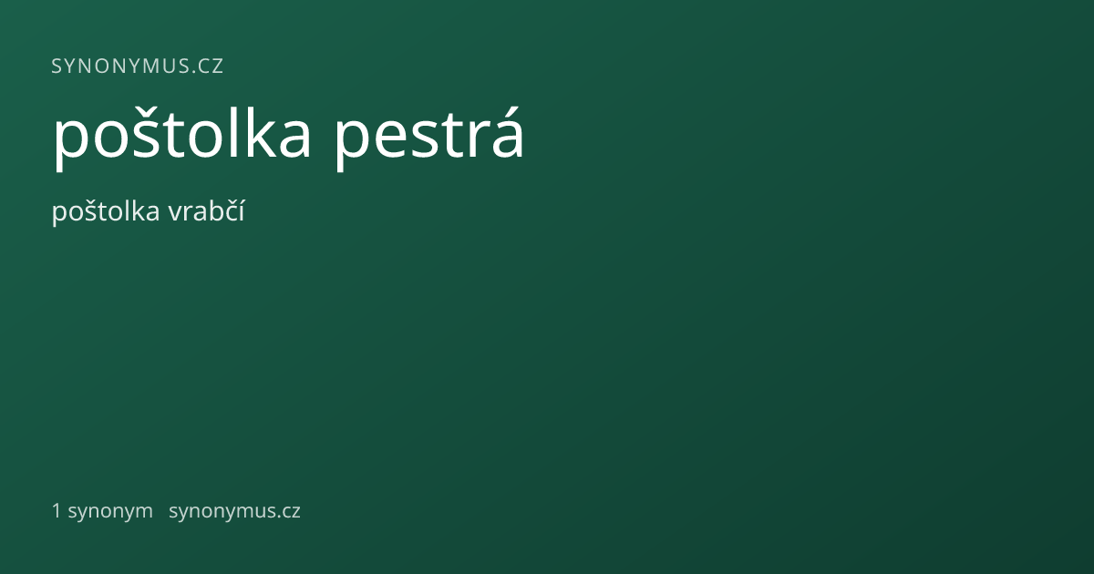 Náhled odkazu: poštolka pestrá