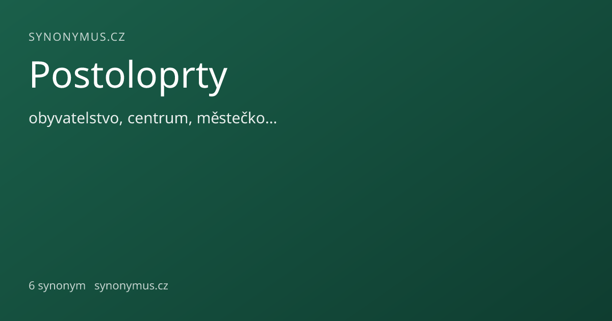 Náhled odkazu: Postoloprty