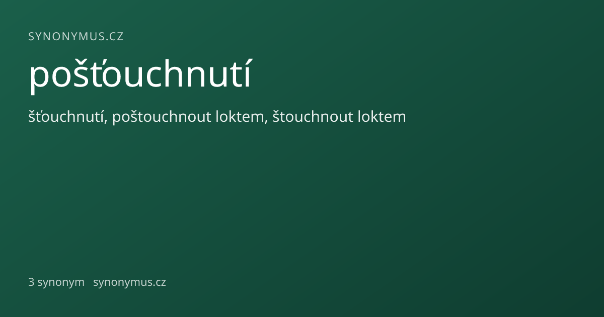 Náhled odkazu: pošťouchnutí
