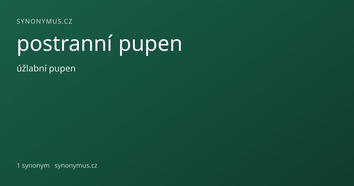 Náhled odkazu: postranní pupen