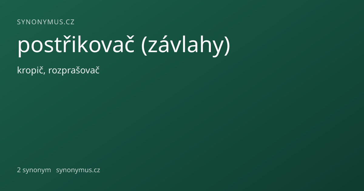 Náhled odkazu: postřikovač (závlahy)