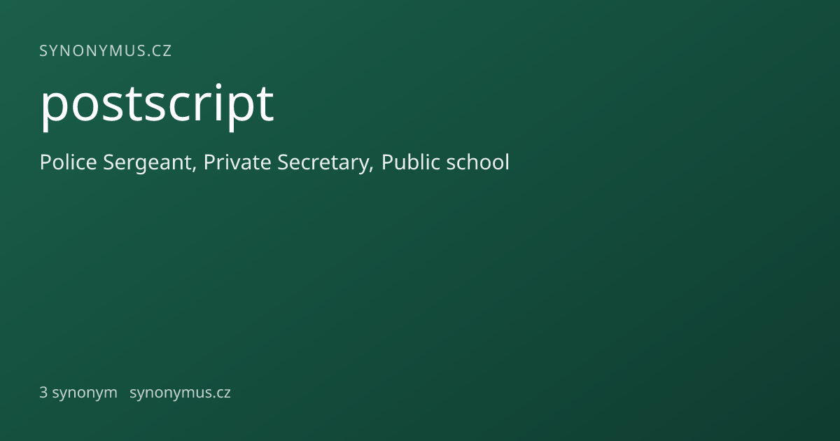 Náhled odkazu: postscript