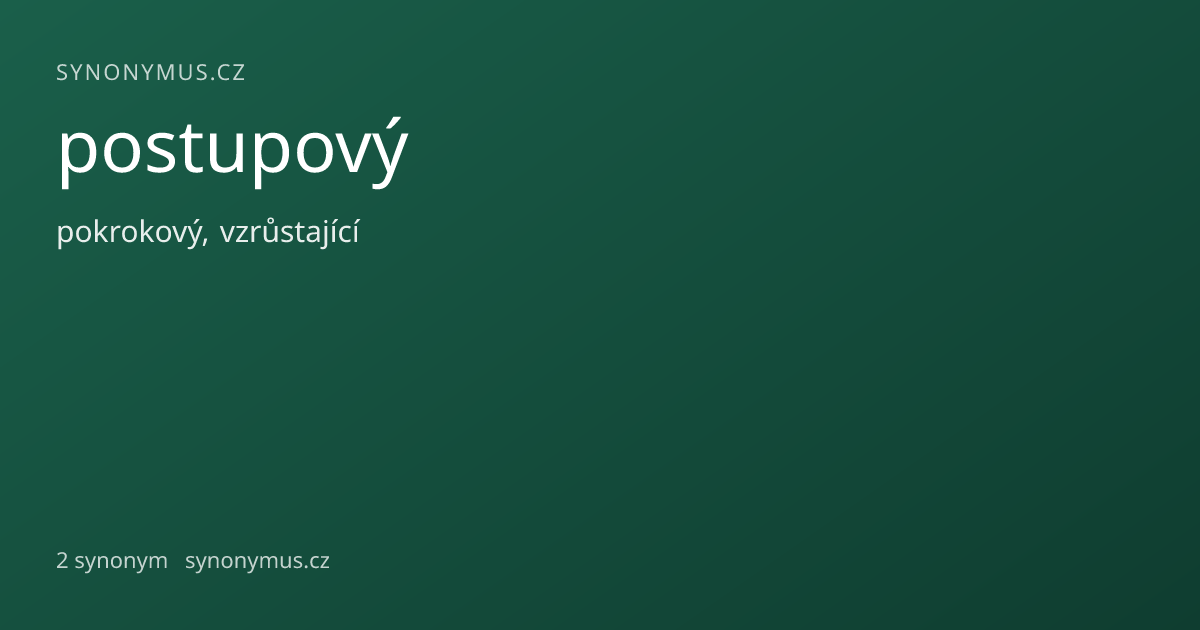 Náhled odkazu: postupový