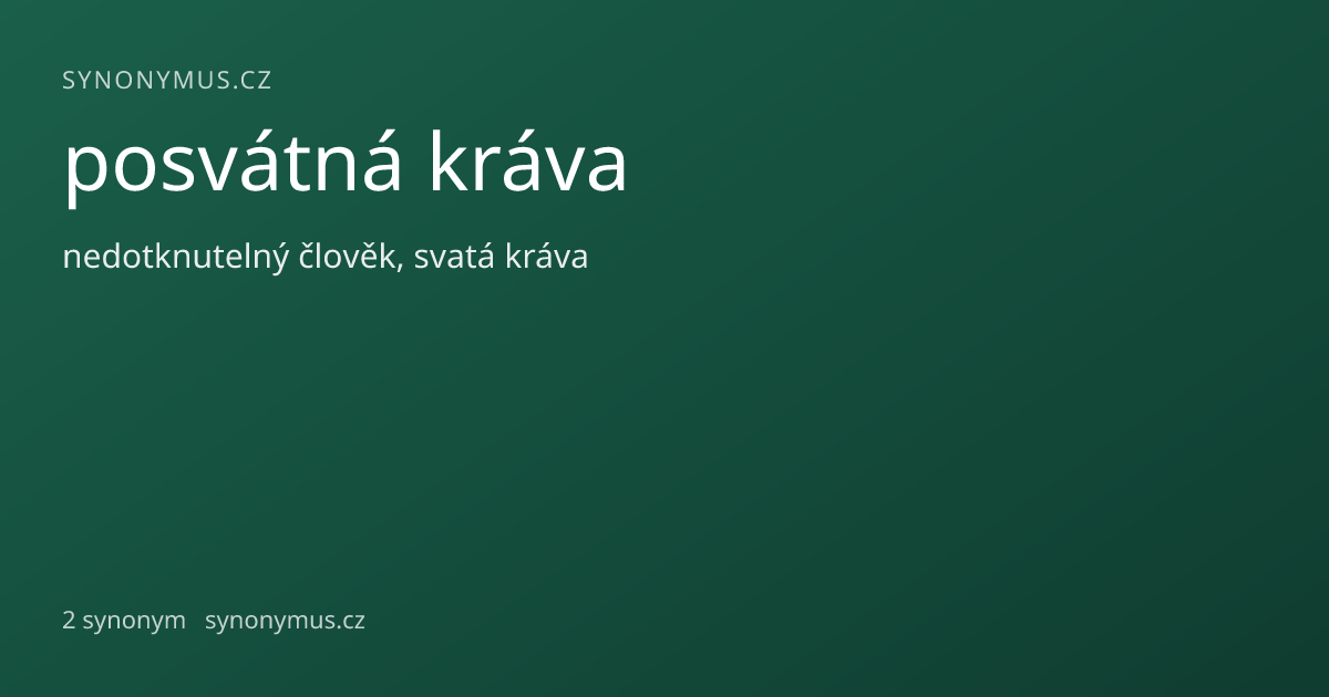 Náhled odkazu: posvátná kráva