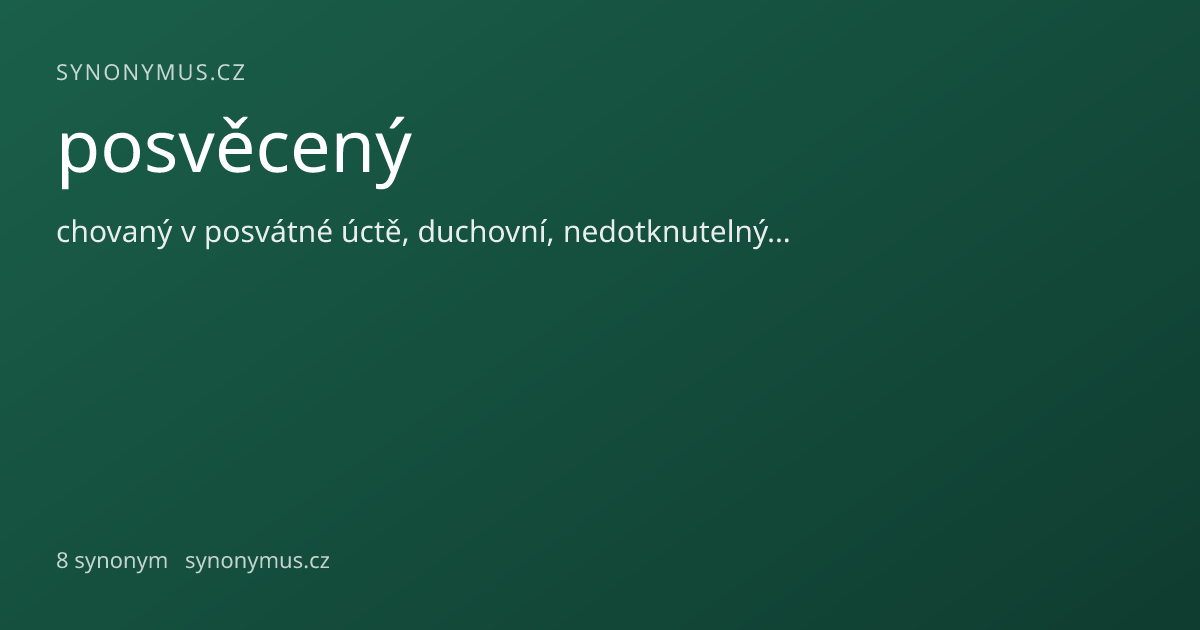 Náhled odkazu: posvěcený