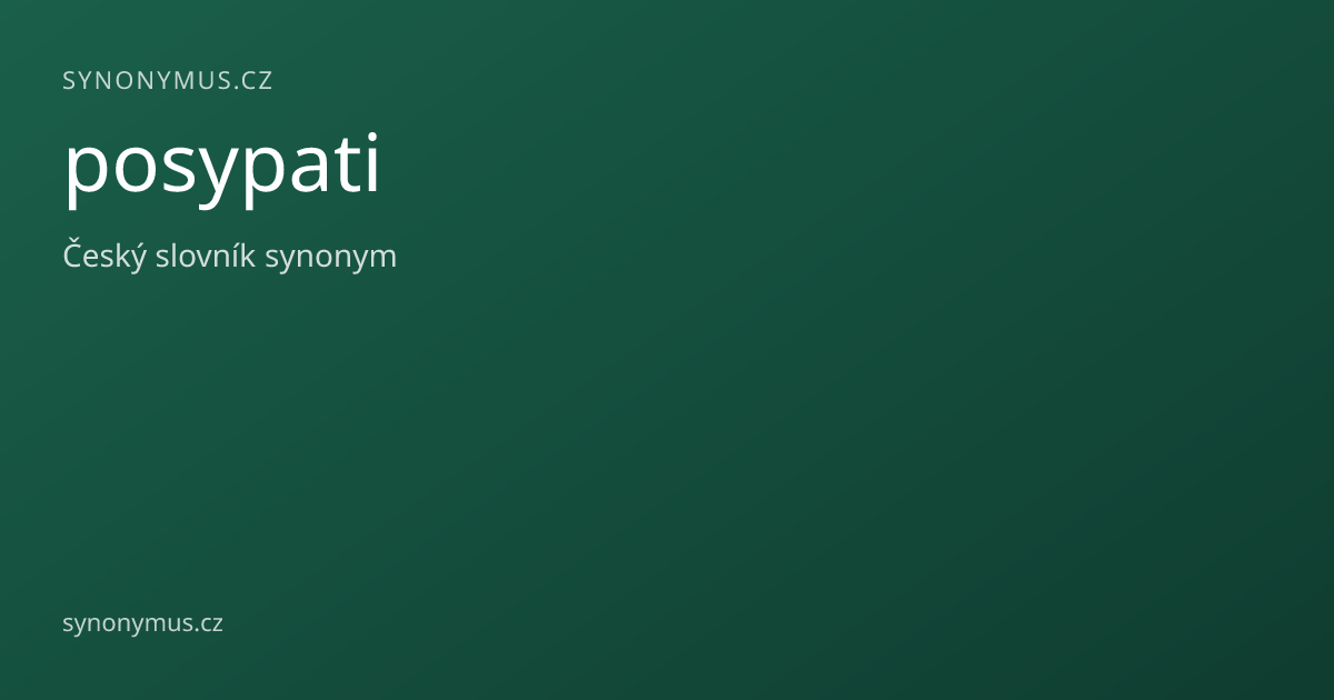 Náhled odkazu: posypati