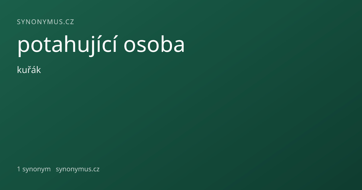 Náhled odkazu: potahující osoba