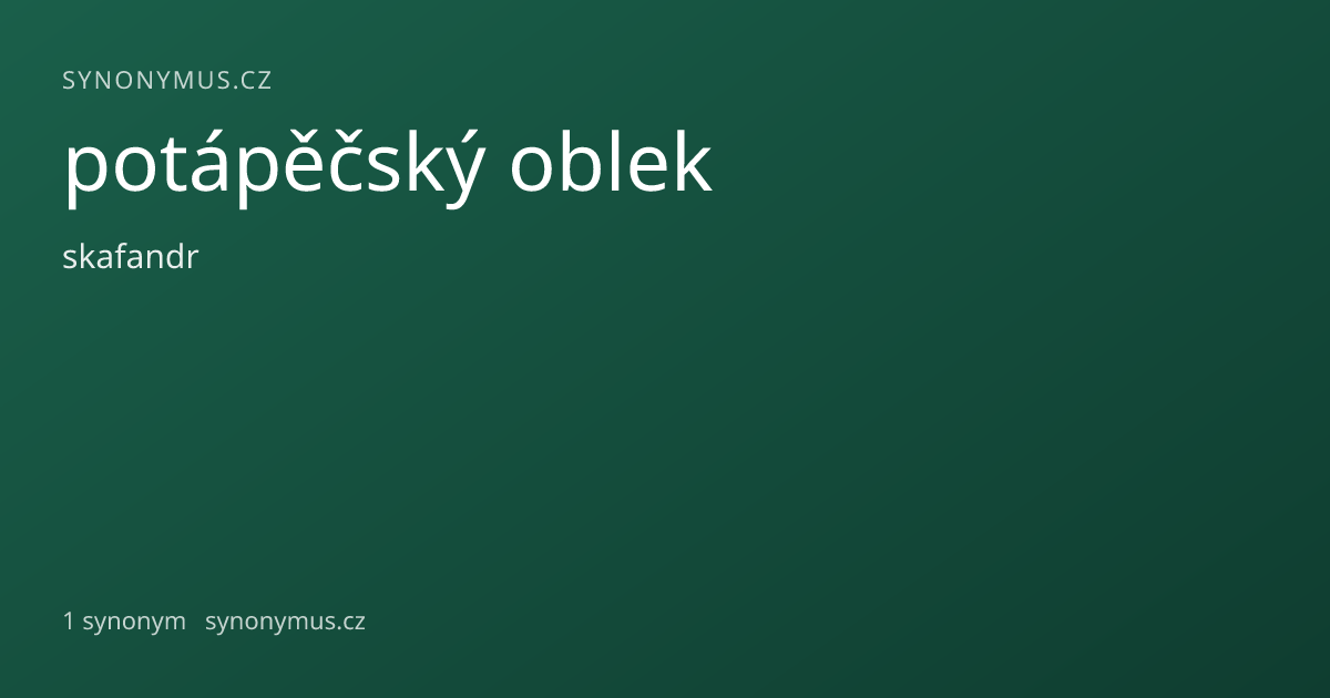 Náhled odkazu: potápěčský oblek