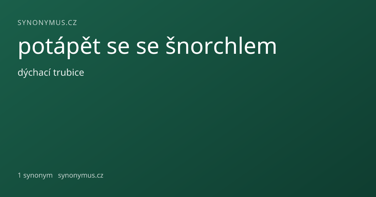 Náhled odkazu: potápět se se šnorchlem