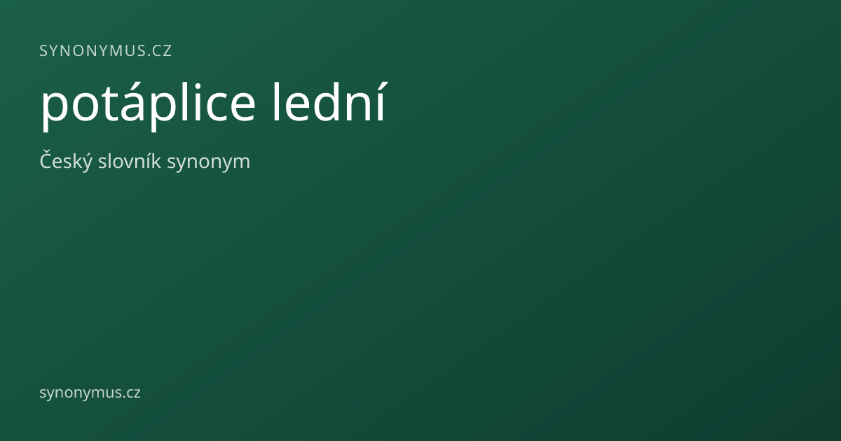 Náhled odkazu: potáplice lední