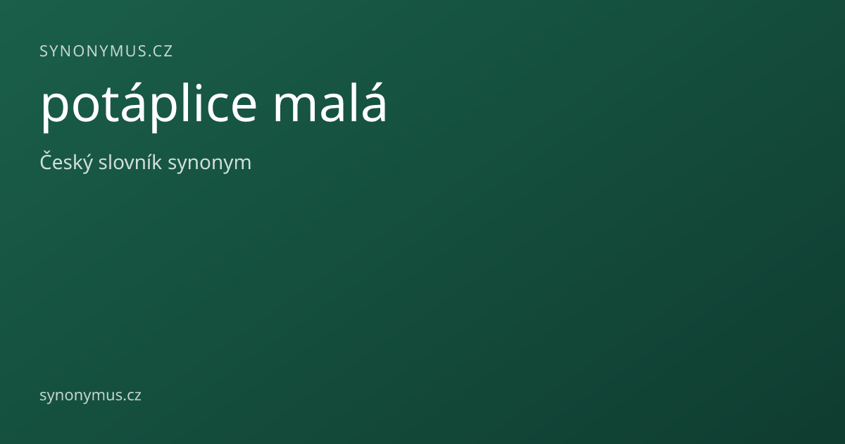Náhled odkazu: potáplice malá