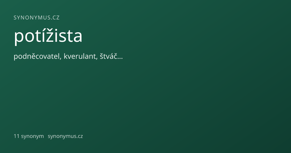 Náhled odkazu: potížista