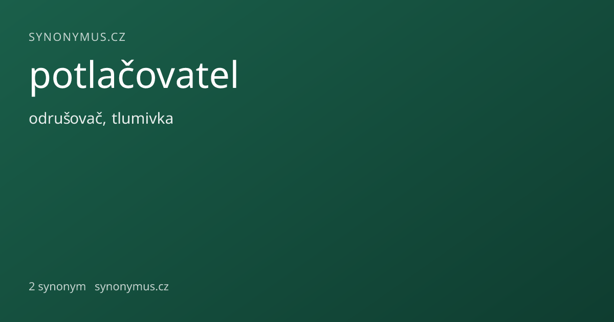 Náhled odkazu: potlačovatel