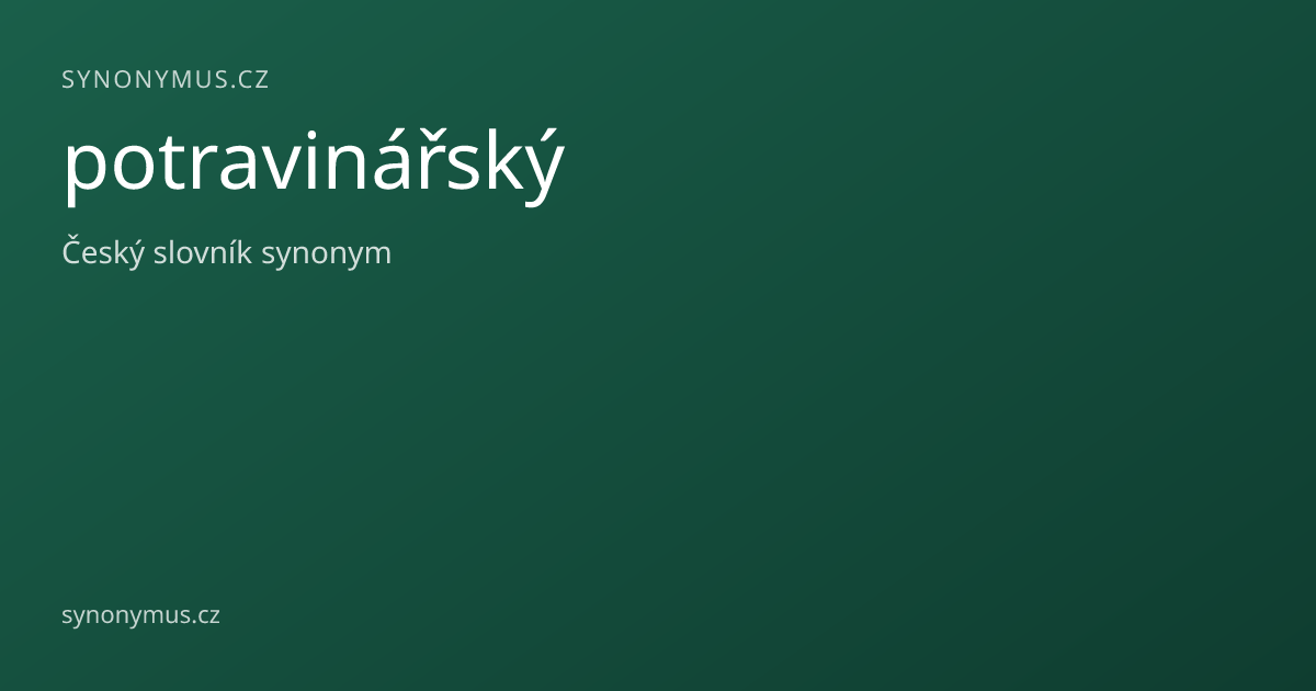 Náhled odkazu: potravinářský