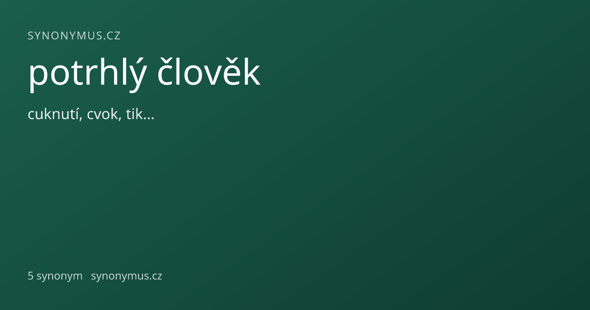 Náhled odkazu: potrhlý člověk
