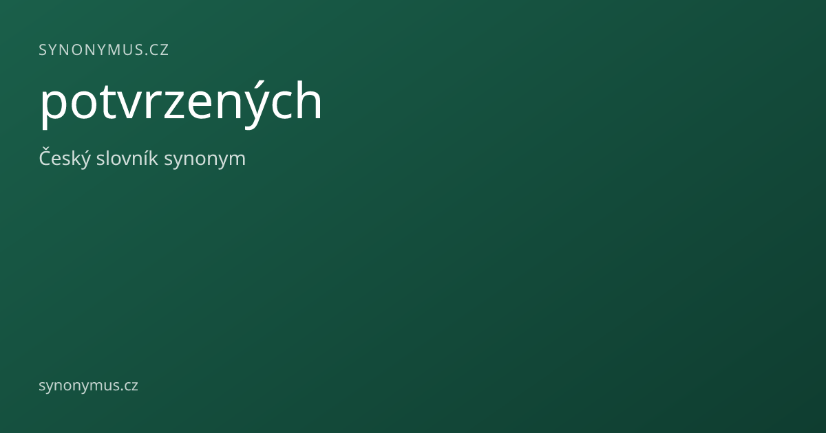 Náhled odkazu: potvrzených