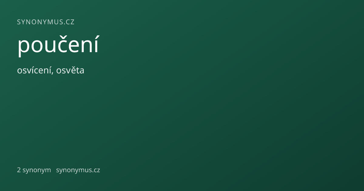 Náhled odkazu: poučení