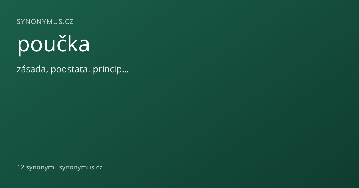 Náhled odkazu: poučka