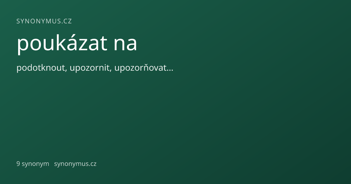 Náhled odkazu: poukázat na
