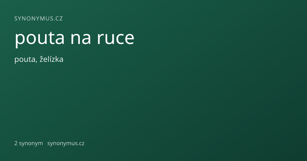 Náhled odkazu: pouta na ruce