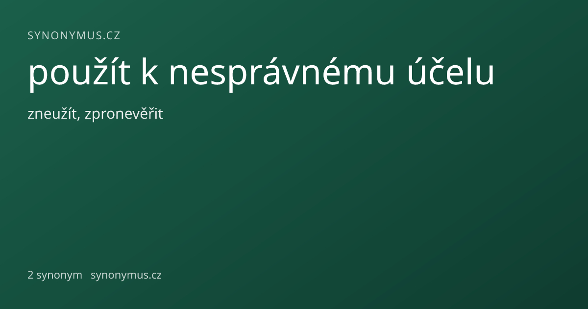 Náhled odkazu: použít k nesprávnému účelu