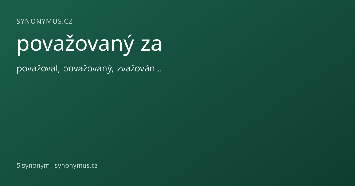 Náhled odkazu: považovaný za