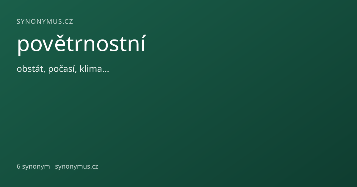 Náhled odkazu: povětrnostní