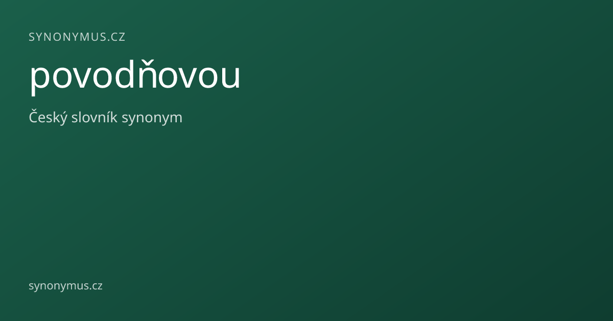 Náhled odkazu: povodňovou