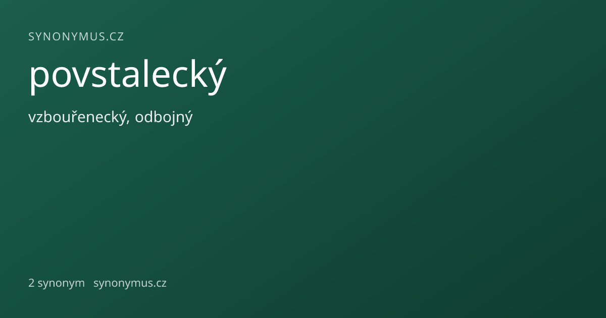 Náhled odkazu: povstalecký