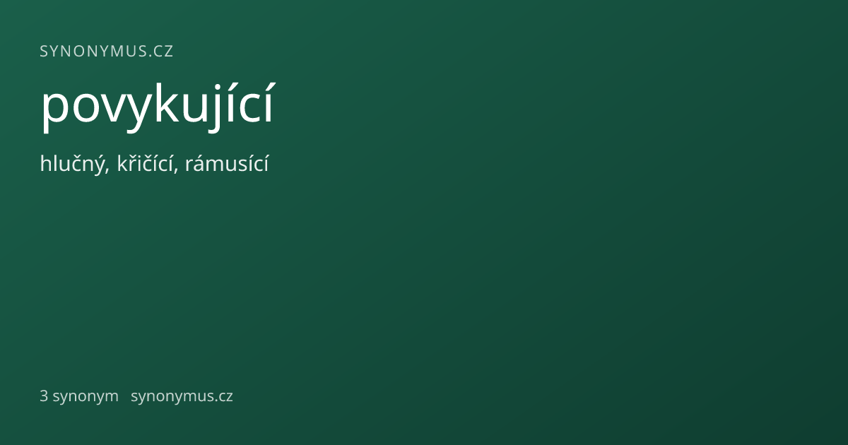 Náhled odkazu: povykující
