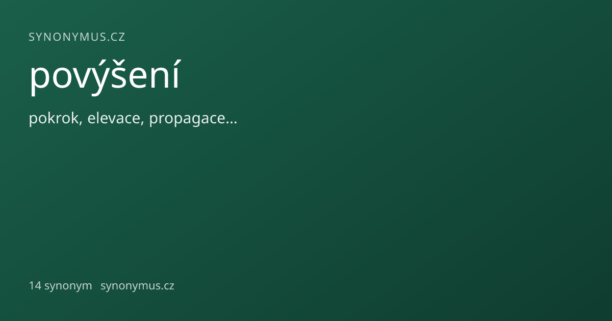 Náhled odkazu: povýšení