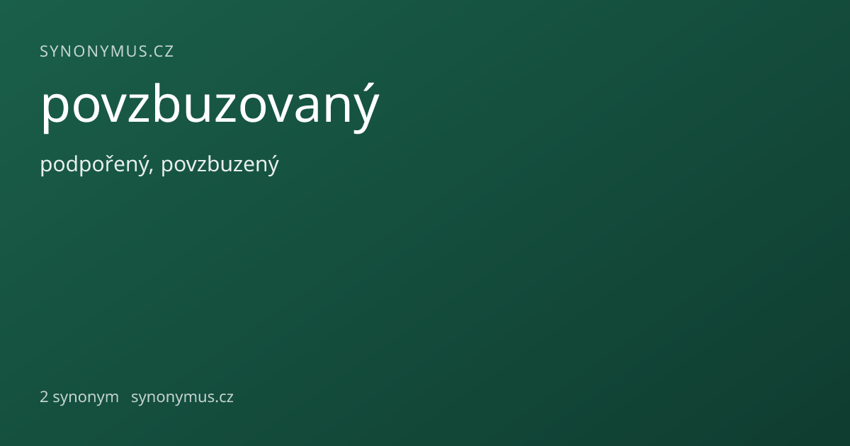 Náhled odkazu: povzbuzovaný