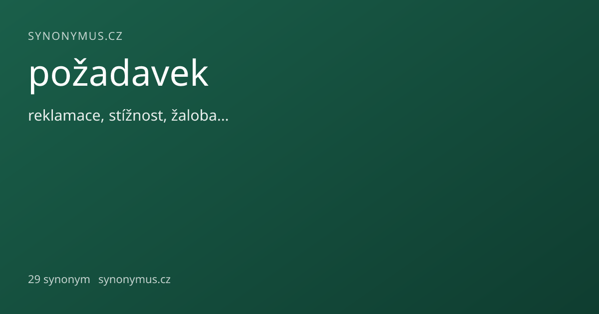 Náhled odkazu: požadavek