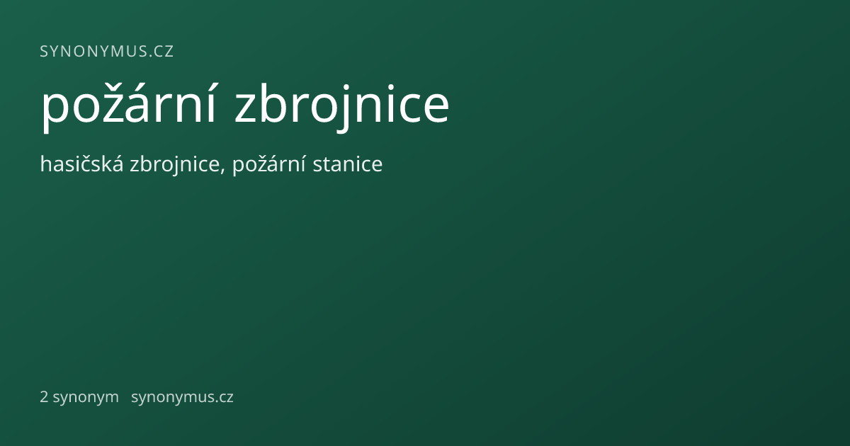 Náhled odkazu: požární zbrojnice