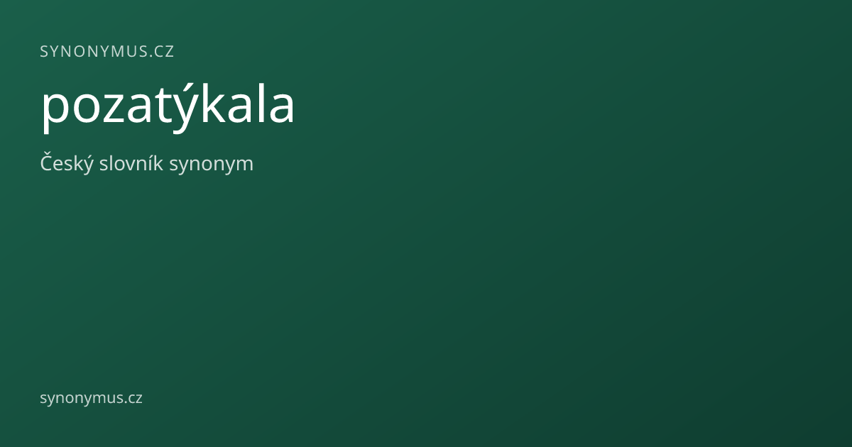 Náhled odkazu: pozatýkala