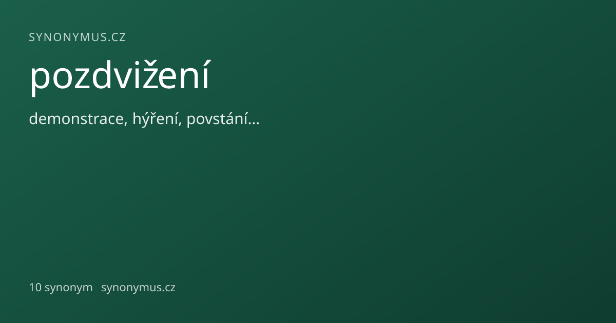 Náhled odkazu: pozdvižení