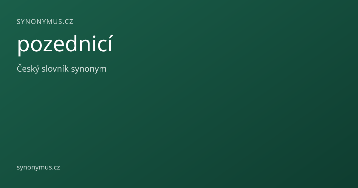 Náhled odkazu: pozednicí