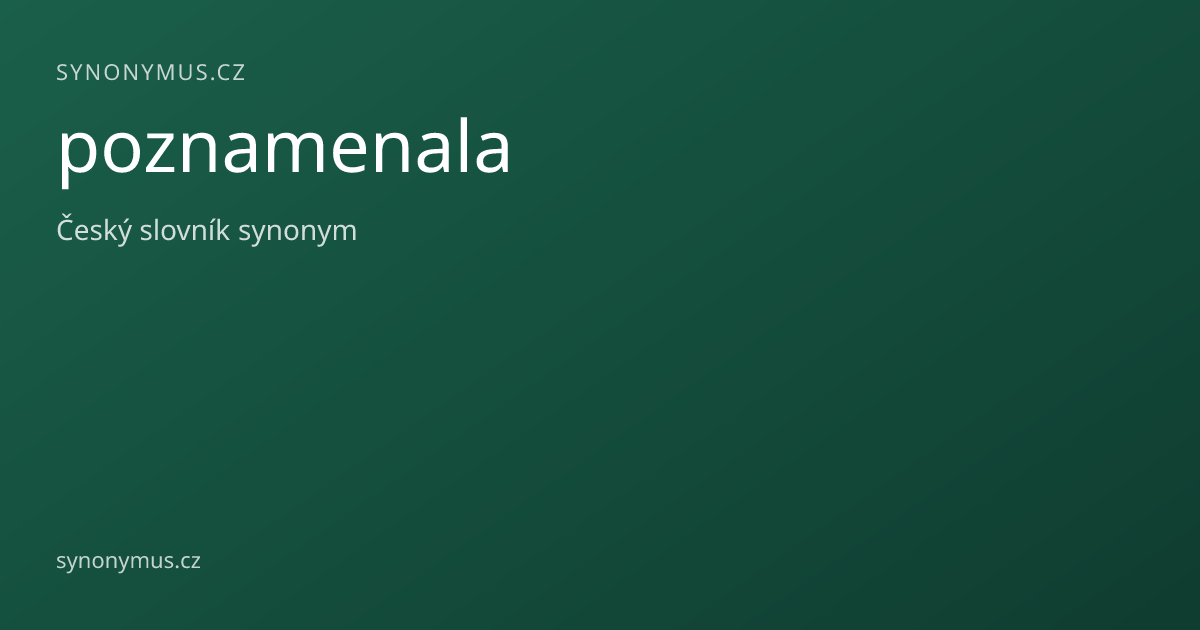 Náhled odkazu: poznamenala