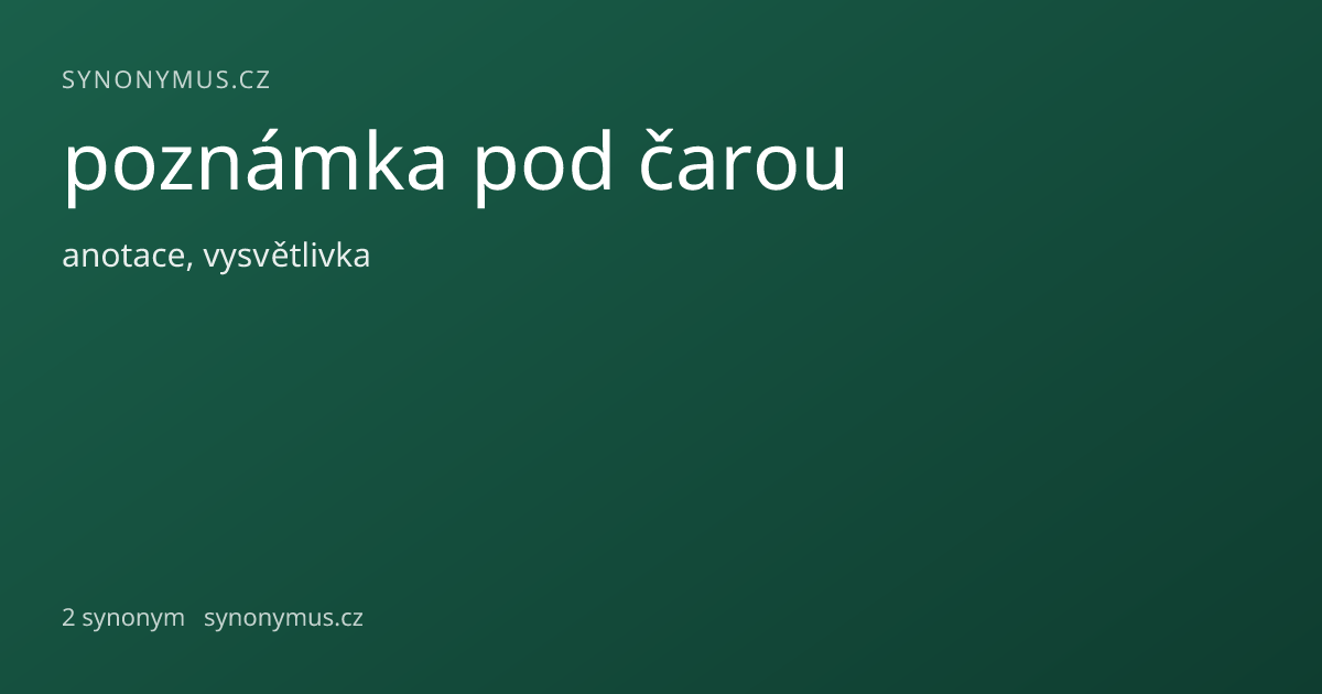 Náhled odkazu: poznámka pod čarou