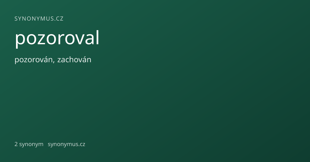 Náhled odkazu: pozoroval