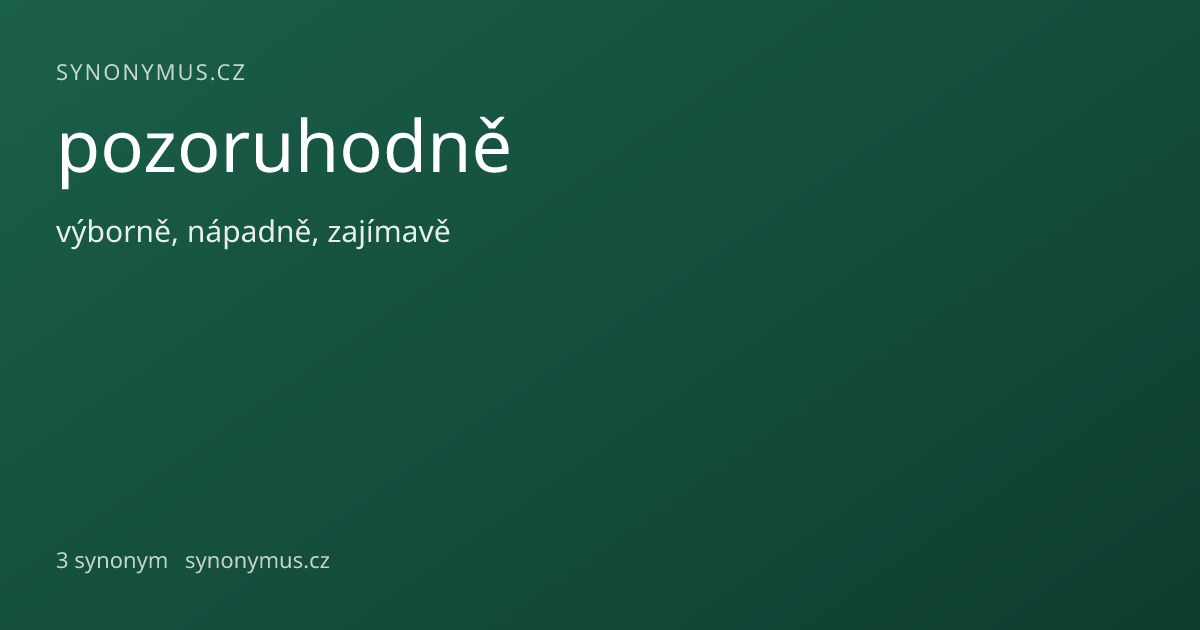 Náhled odkazu: pozoruhodně
