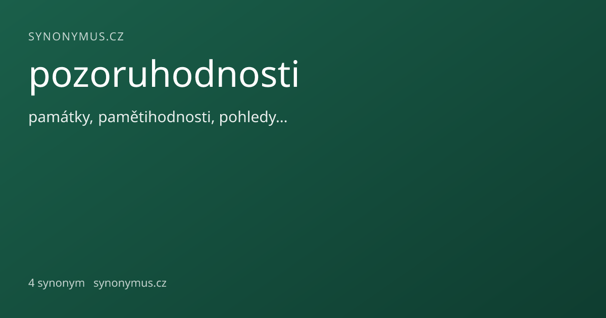 Náhled odkazu: pozoruhodnosti