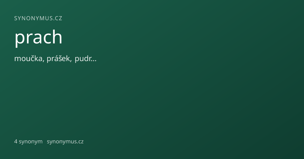 Náhled odkazu: prach