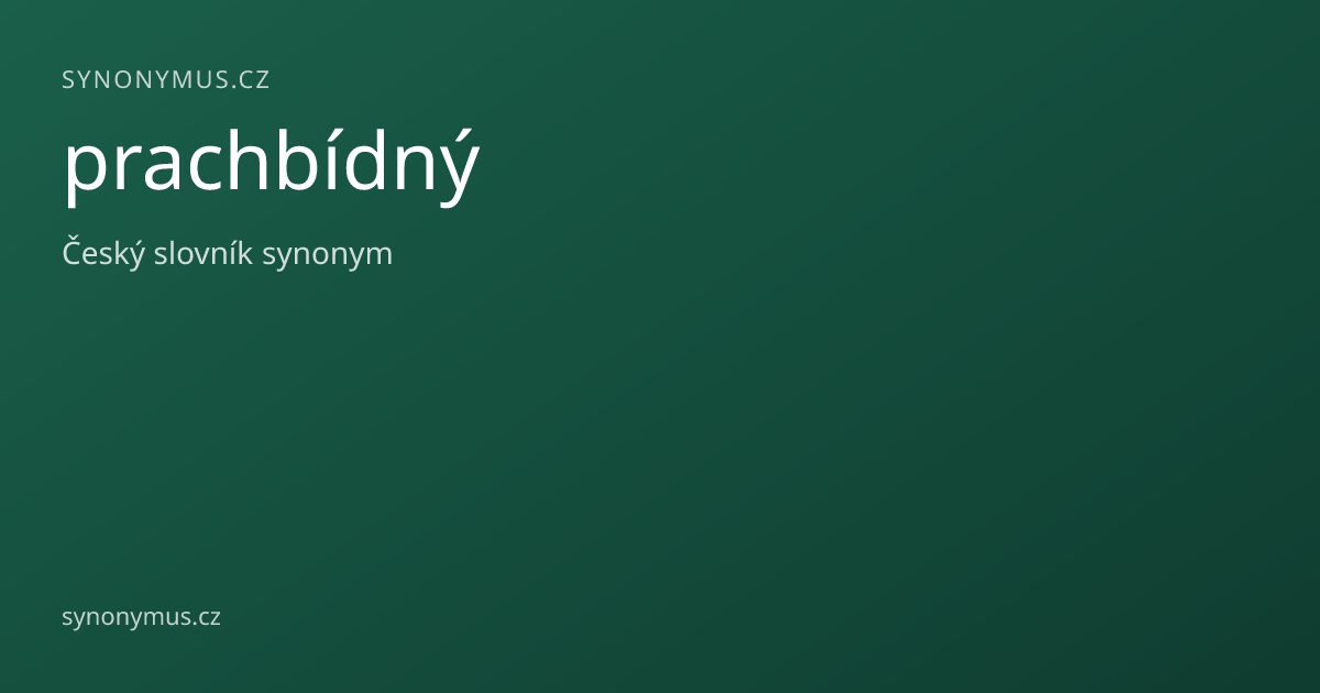 Náhled odkazu: prachbídný