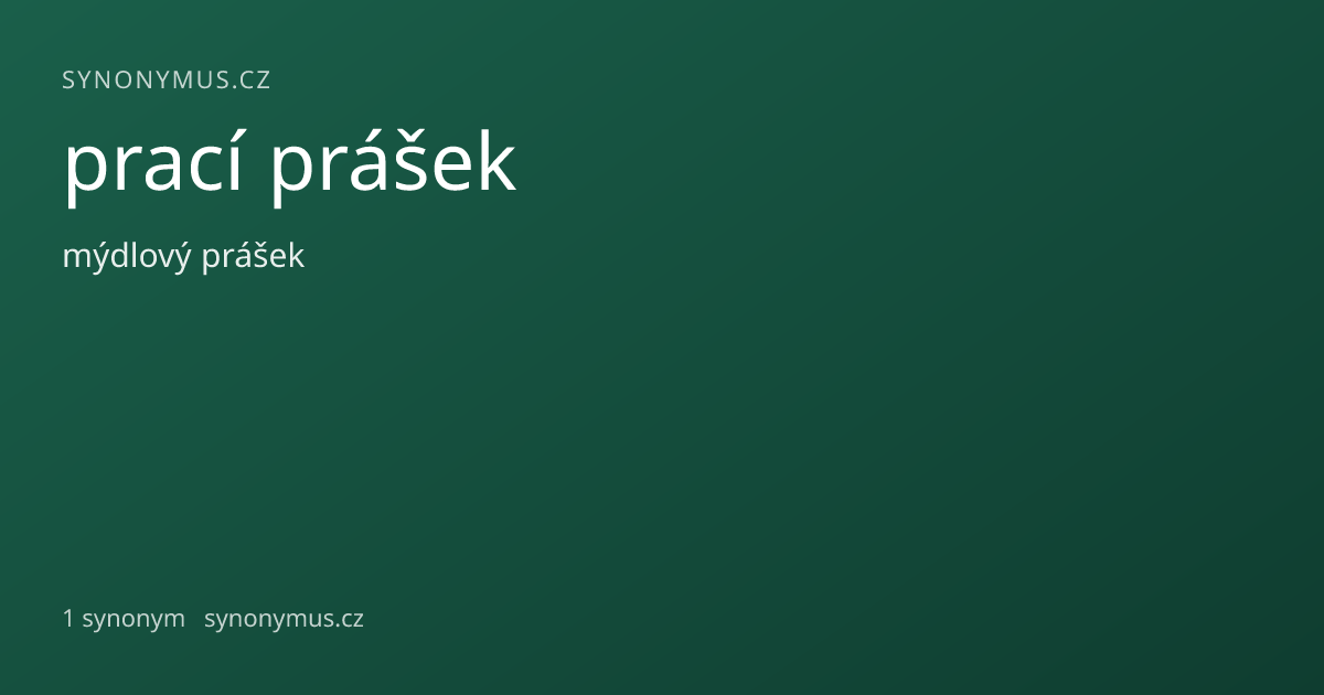 Náhled odkazu: prací prášek
