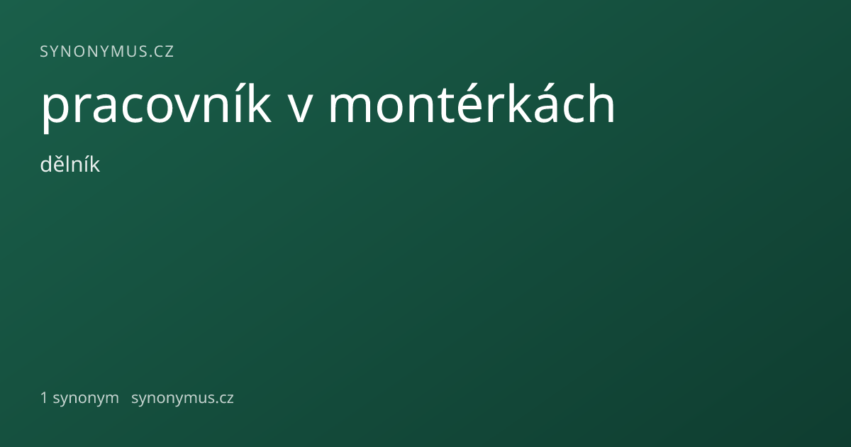 Náhled odkazu: pracovník v montérkách
