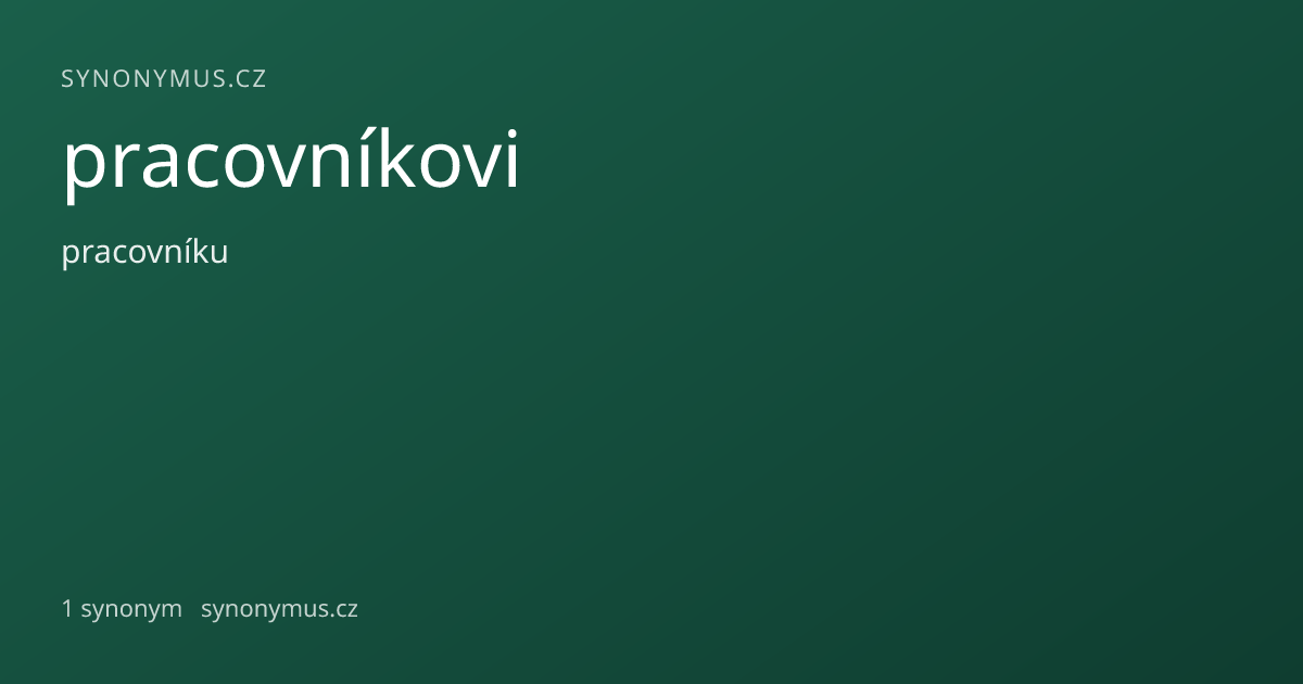 Náhled odkazu: pracovníkovi