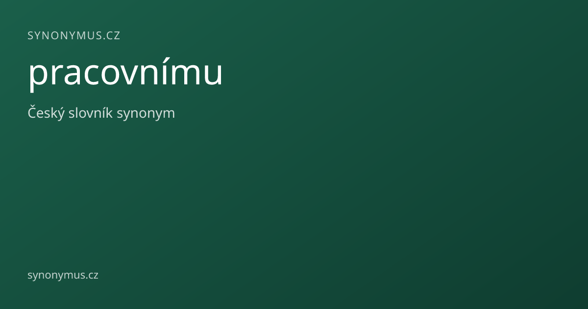 Náhled odkazu: pracovnímu