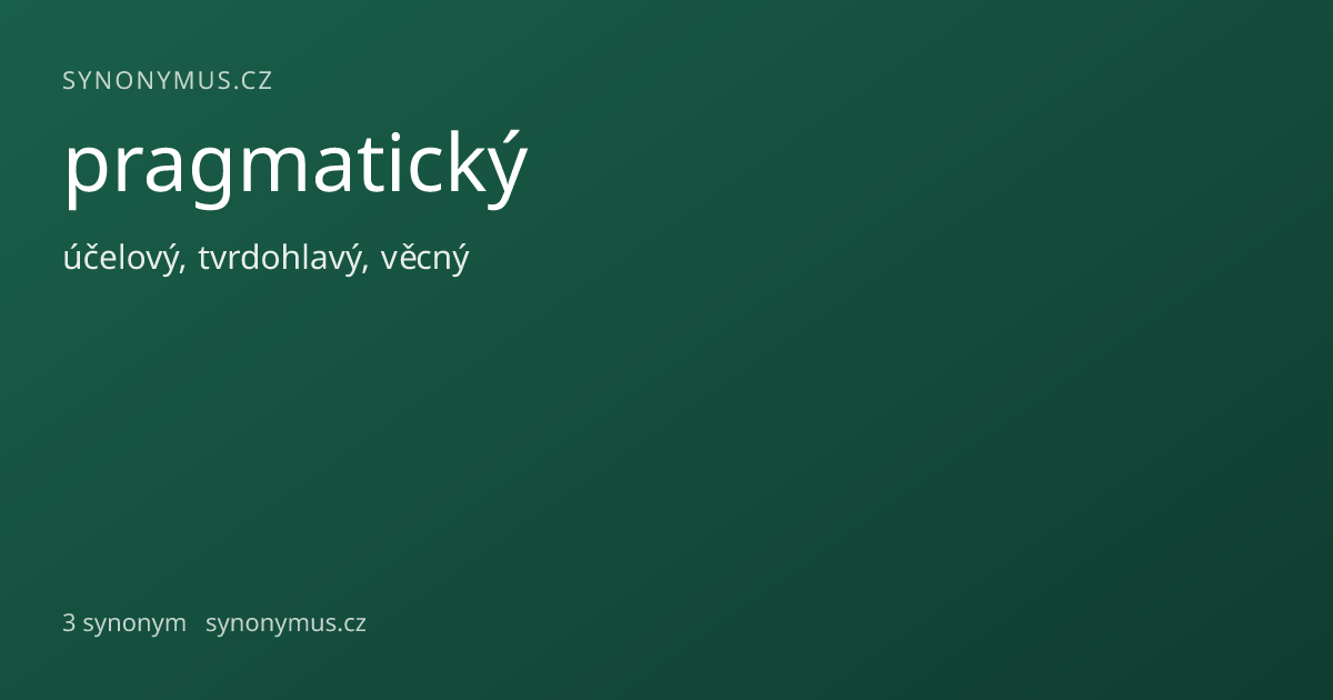Náhled odkazu: pragmatický